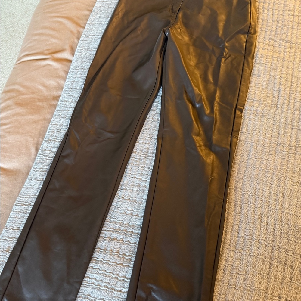 12th Tribe Brown Straight Leg Pants